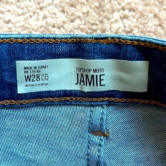 TOPSHOP MOTO Embroidered JAMIE skinny JEANS - Picture 12 of 13